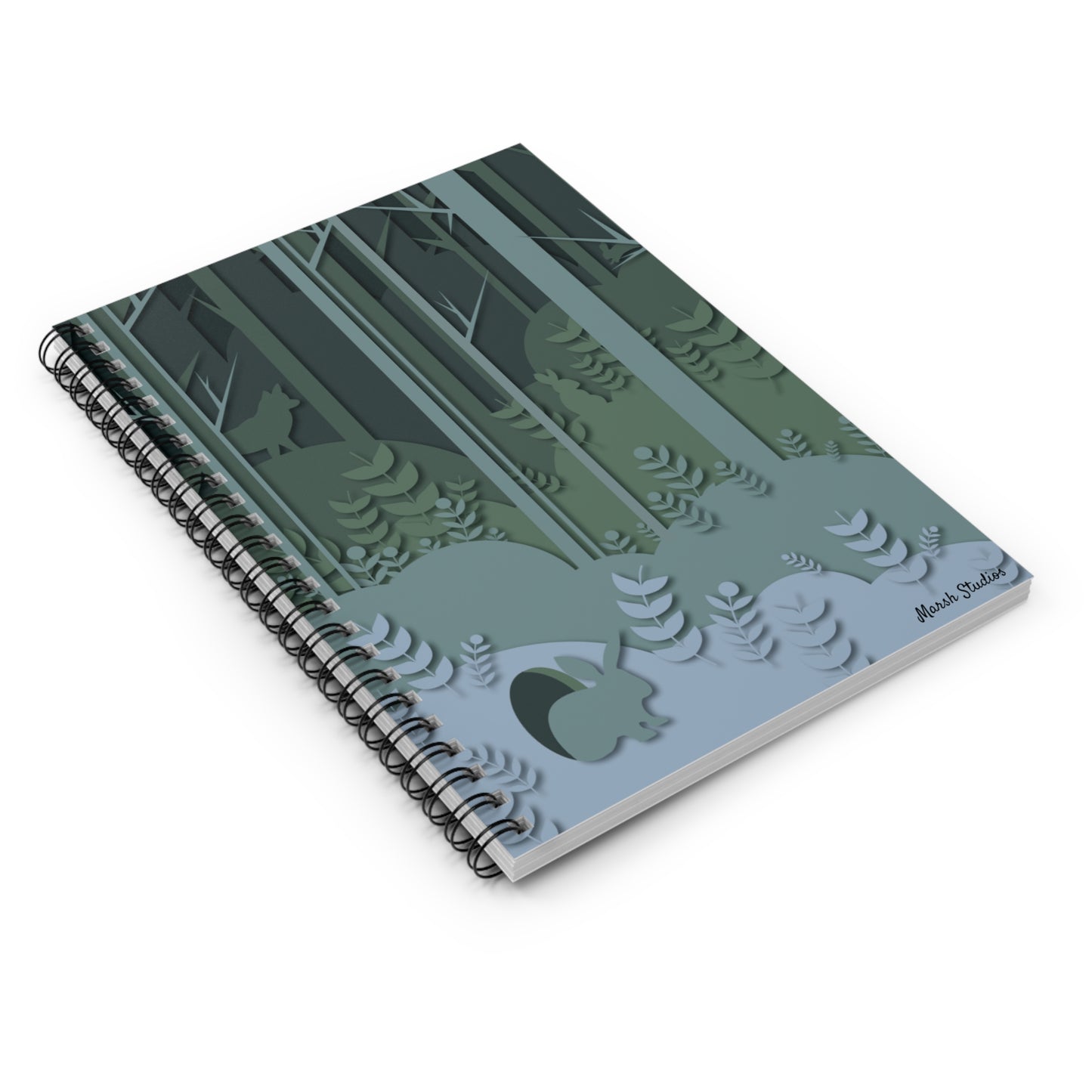 Forest Adventure Spiral Notebook - Ruled Line with Nature Scene