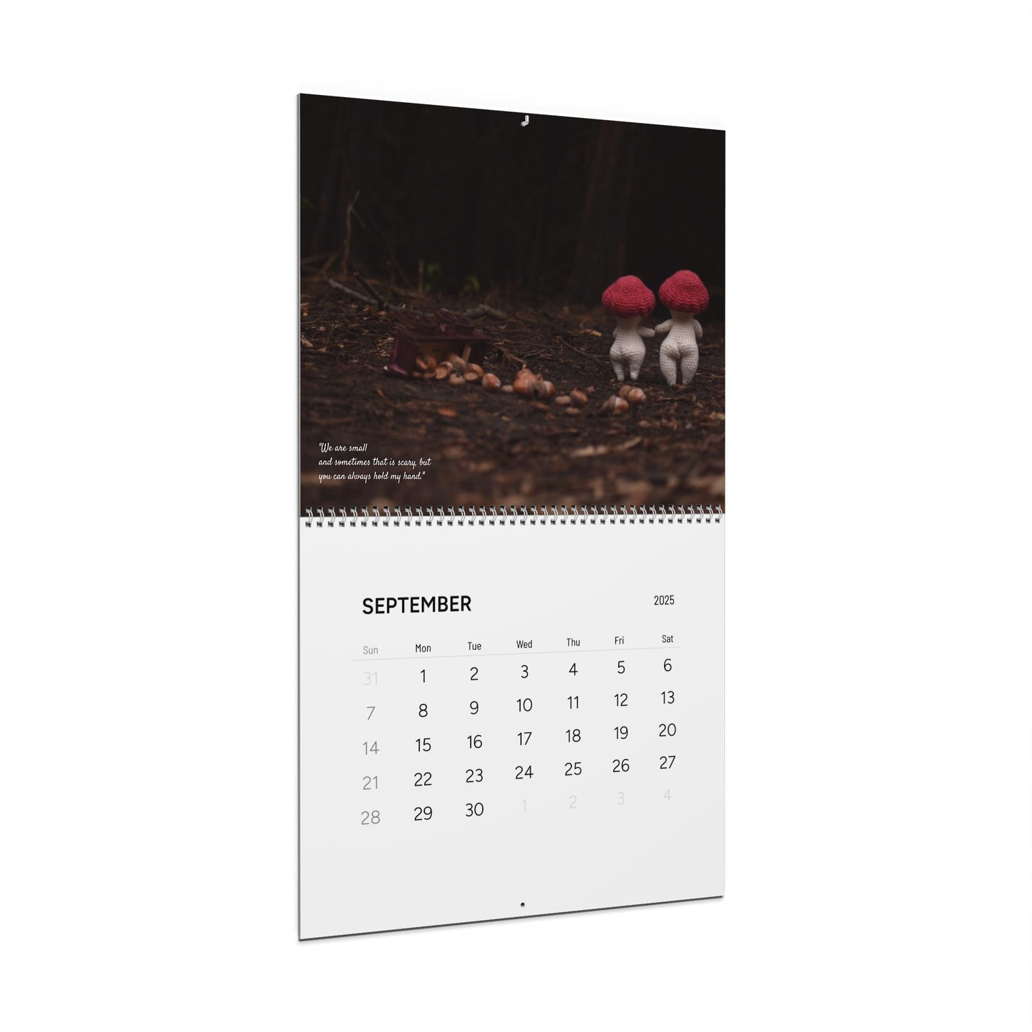 Woolyshroom Wall Calendar 2025 - Nature-Inspired Monthly Planner