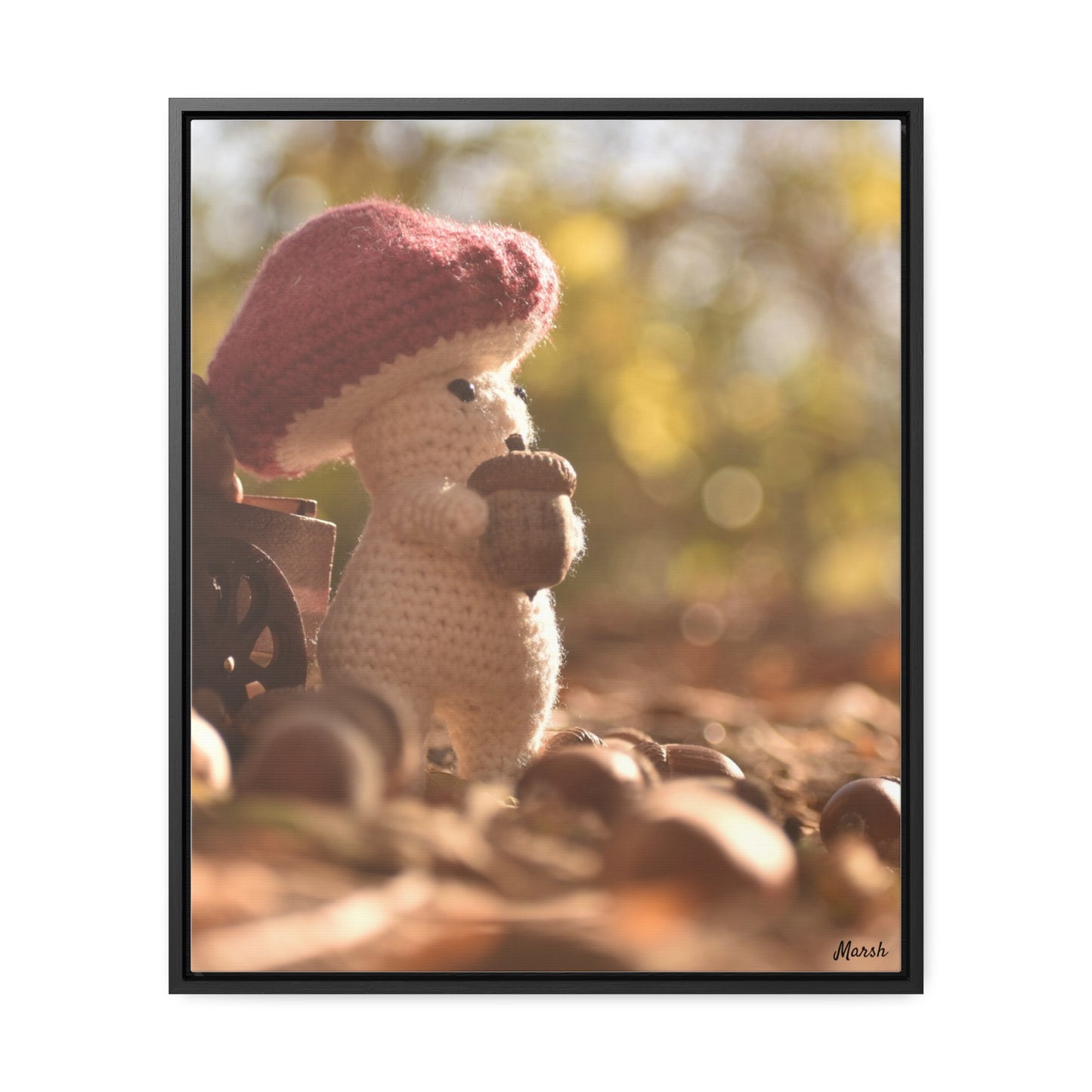 Nature's Treasure Woolyshroom Canvas Wrap - Nature-Inspired Home Decor