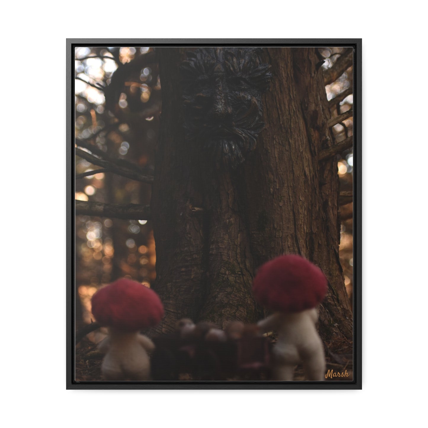 Delivery Woolyshroom Canvas Wrap - Enchanting Vertical Wall Art