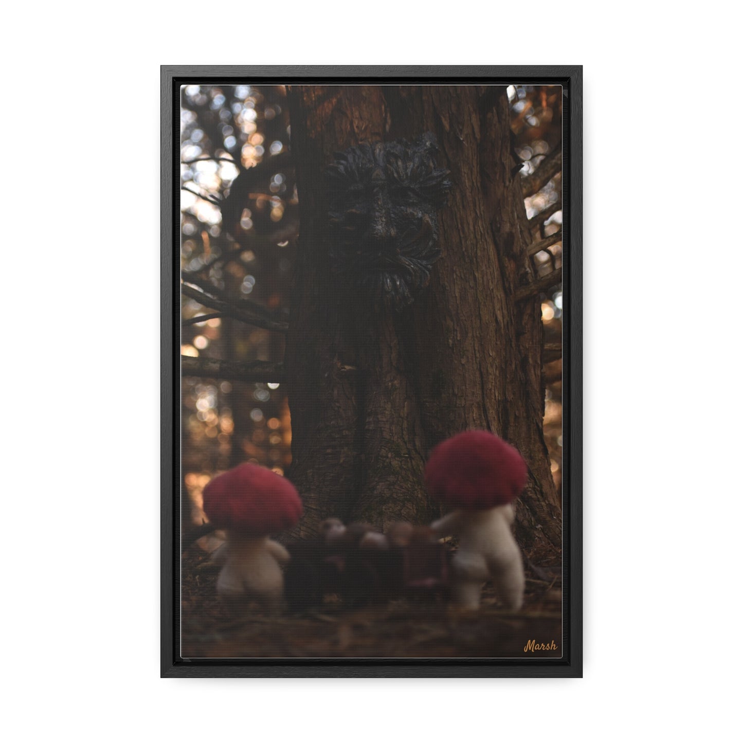 Delivery Woolyshroom Canvas Wrap - Enchanting Vertical Wall Art