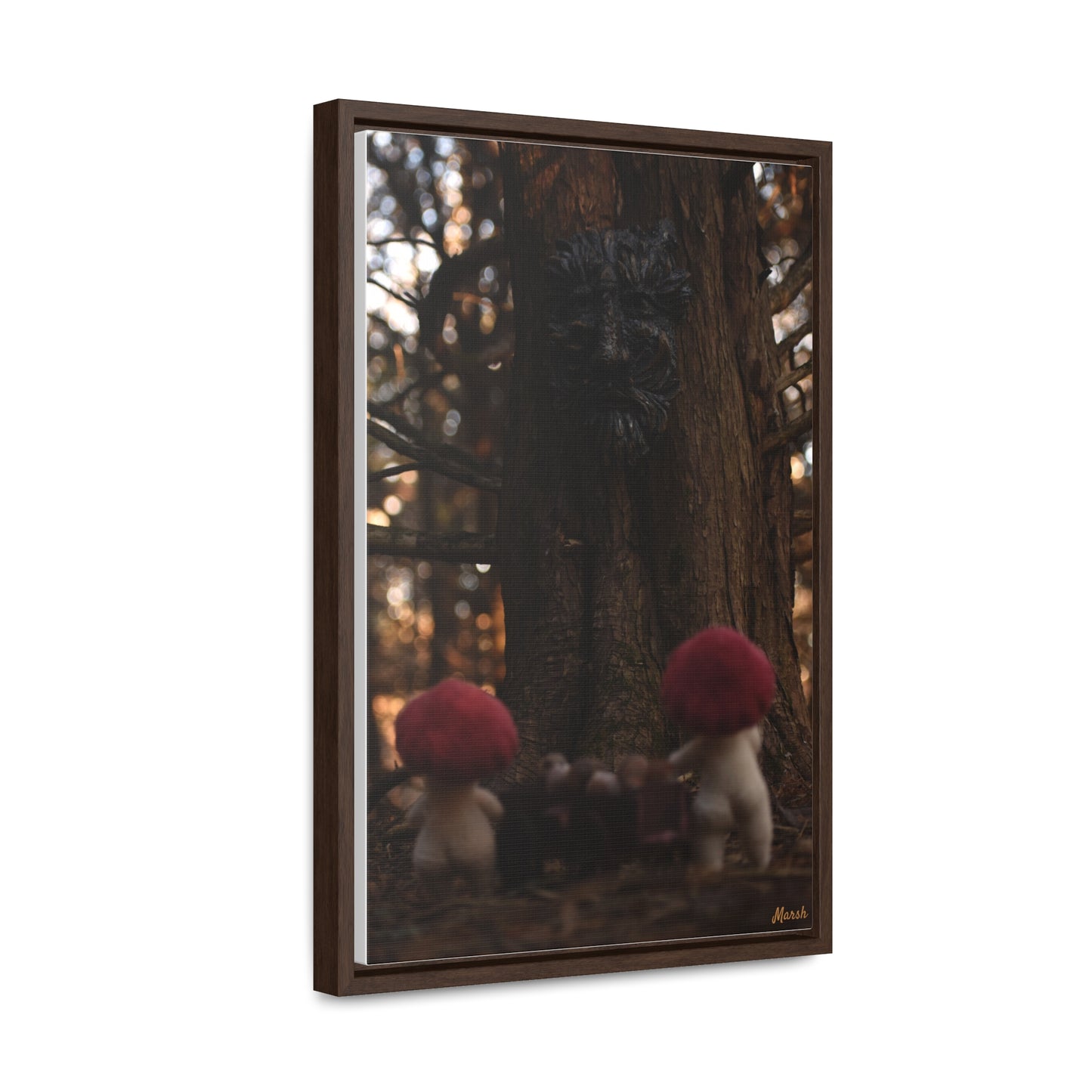 Delivery Woolyshroom Canvas Wrap - Enchanting Vertical Wall Art