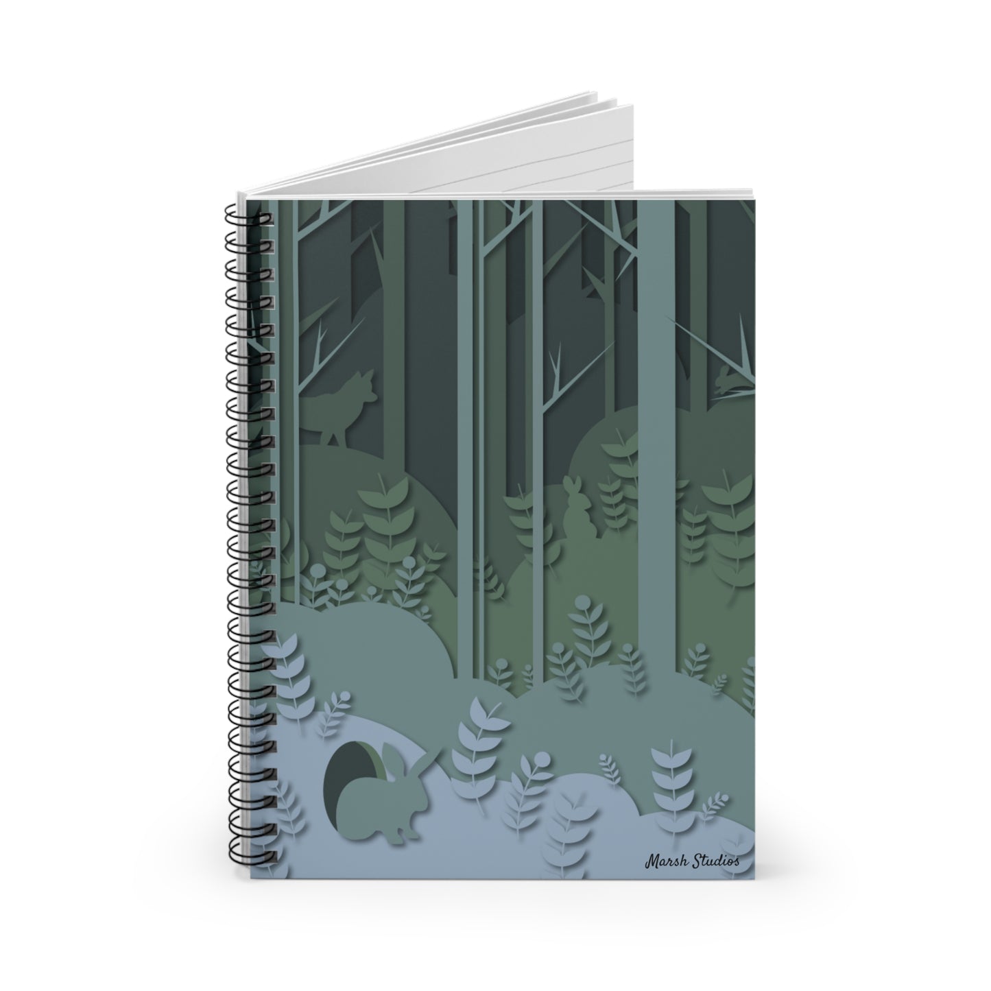 Forest Adventure Spiral Notebook - Ruled Line with Nature Scene