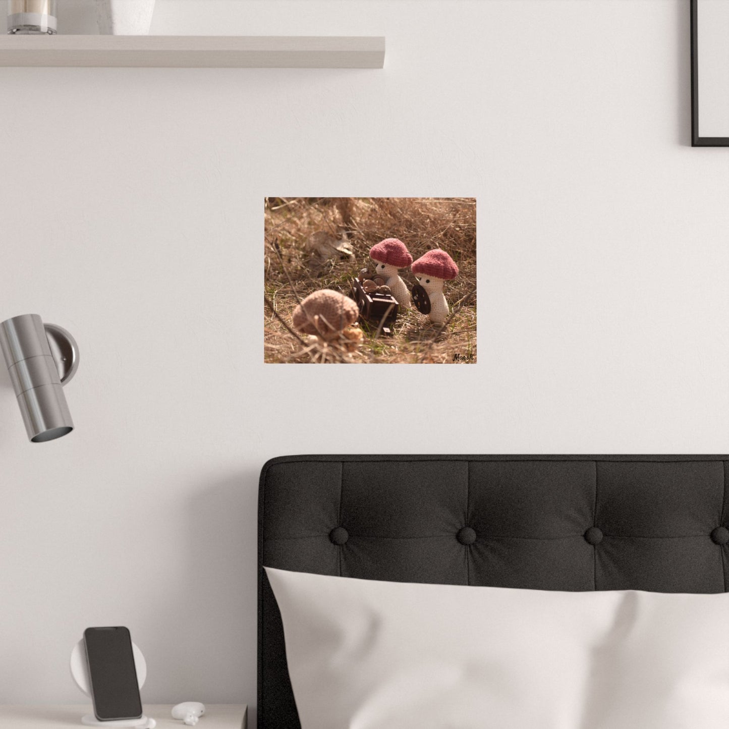 Badlands Woolyshroom Satin Poster - Charming Nature Art for Cozy Home Decor