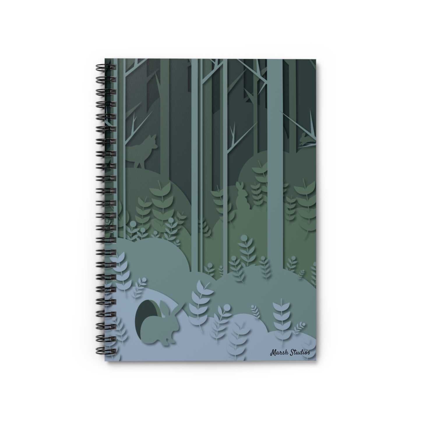 Forest Adventure Spiral Notebook - Ruled Line with Nature Scene