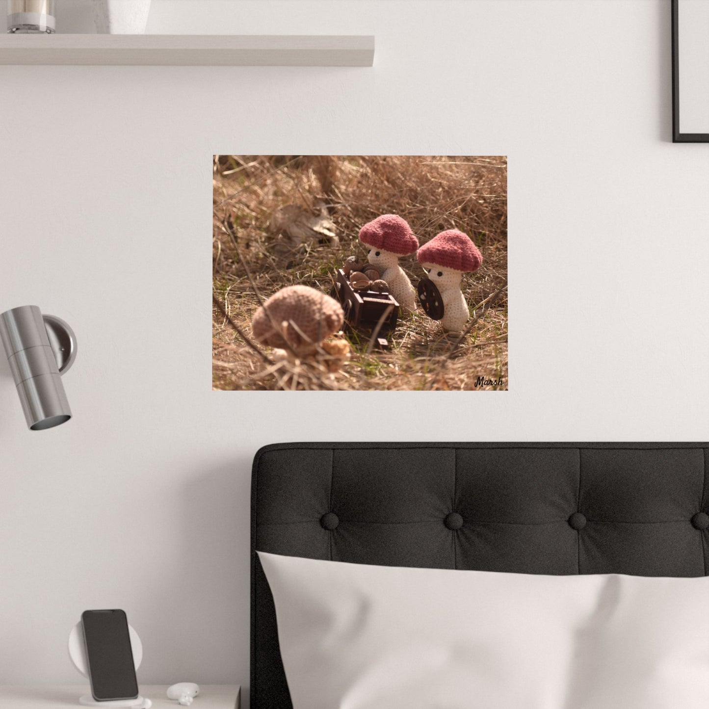 Badlands Woolyshroom Satin Poster - Charming Nature Art for Cozy Home Decor