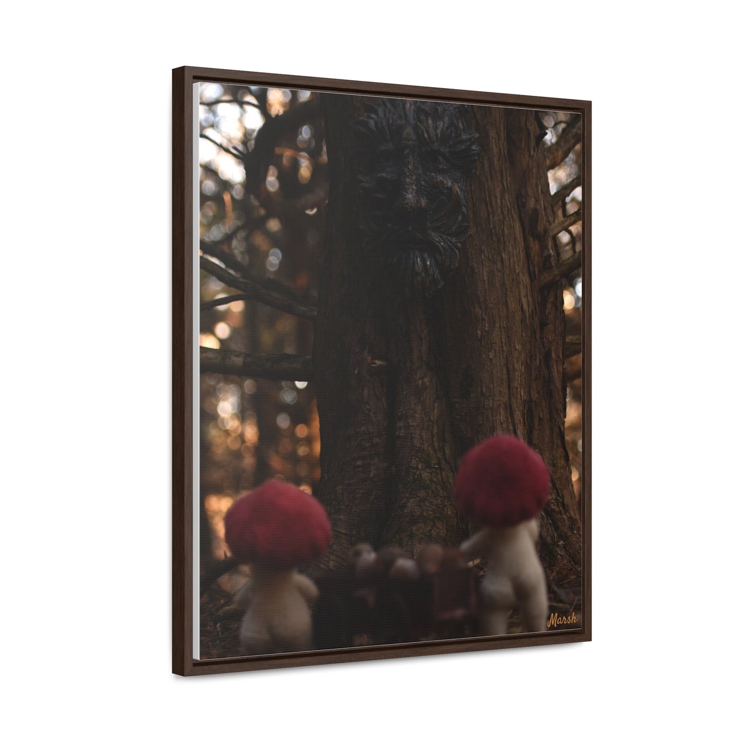 Delivery Woolyshroom Canvas Wrap - Enchanting Vertical Wall Art