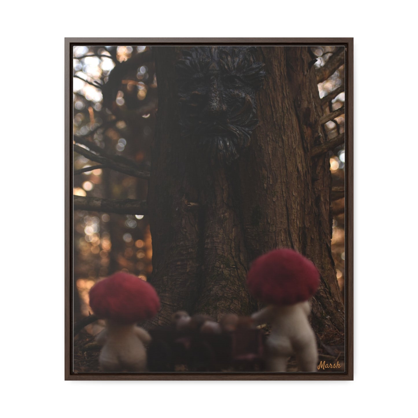 Delivery Woolyshroom Canvas Wrap - Enchanting Vertical Wall Art