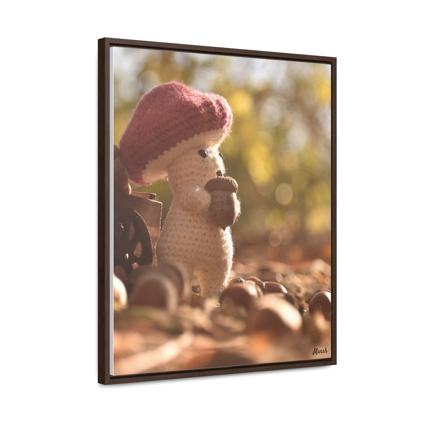 Nature's Treasure Woolyshroom Canvas Wrap - Nature-Inspired Home Decor