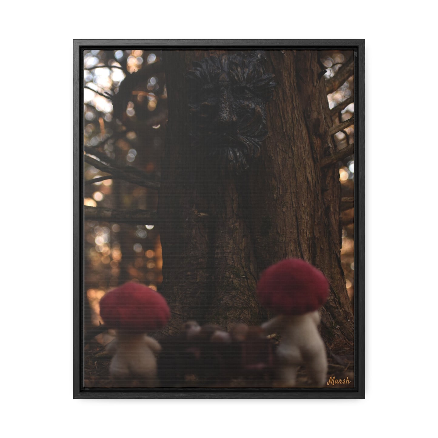 Delivery Woolyshroom Canvas Wrap - Enchanting Vertical Wall Art