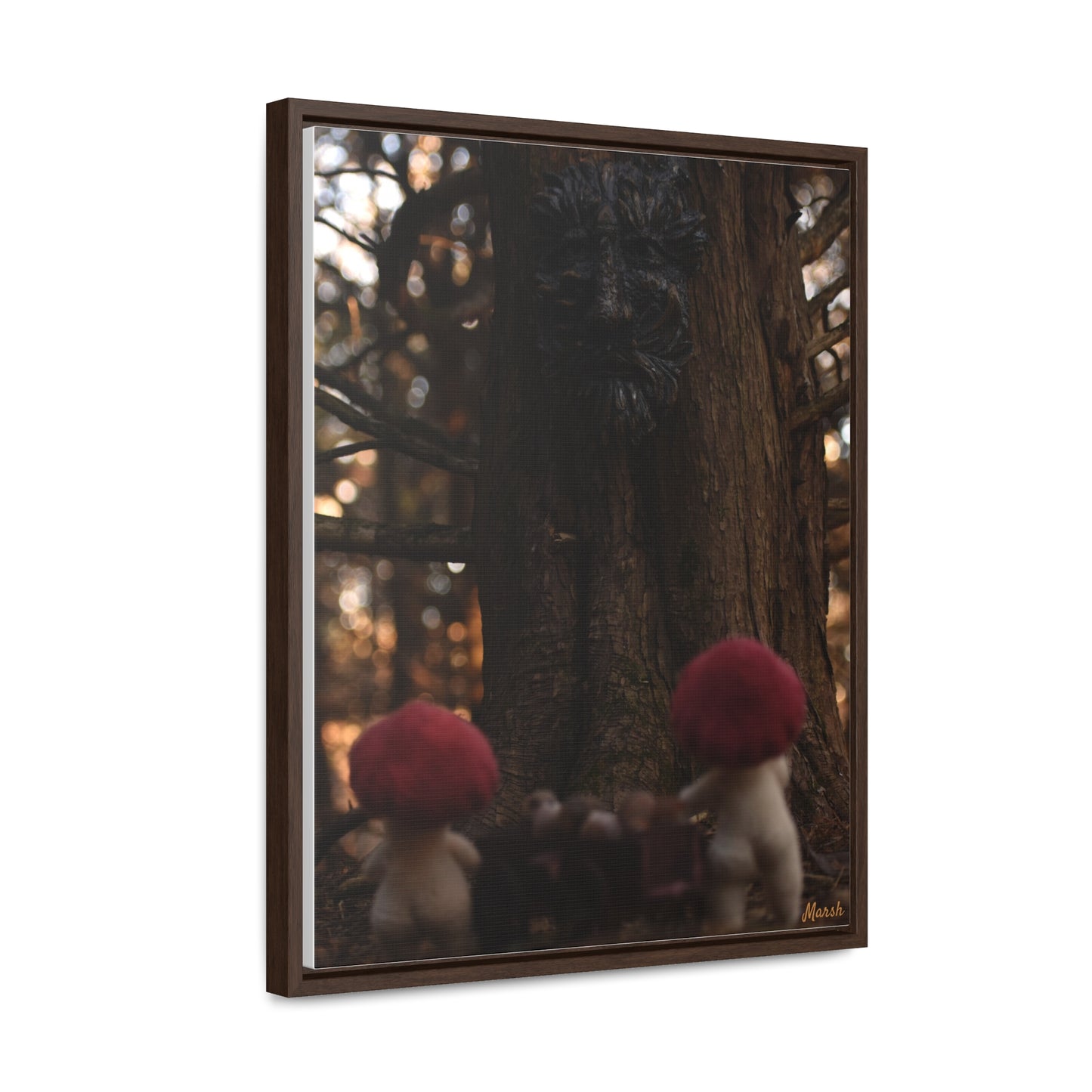 Delivery Woolyshroom Canvas Wrap - Enchanting Vertical Wall Art